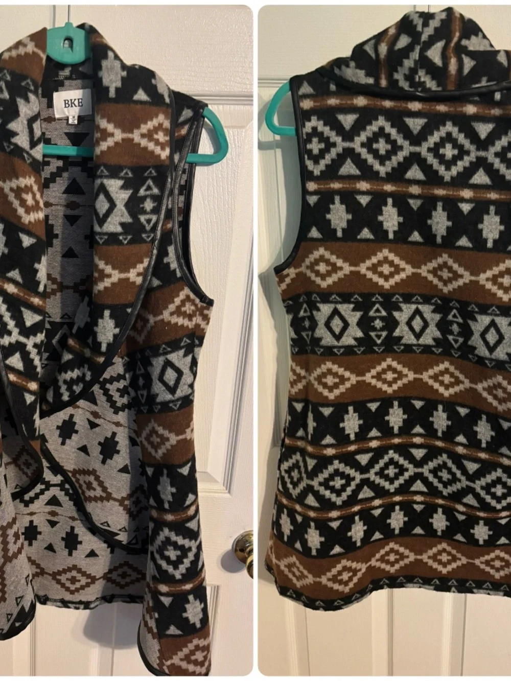 BKE by Buckle Aztec flyaway vest - Size Medium